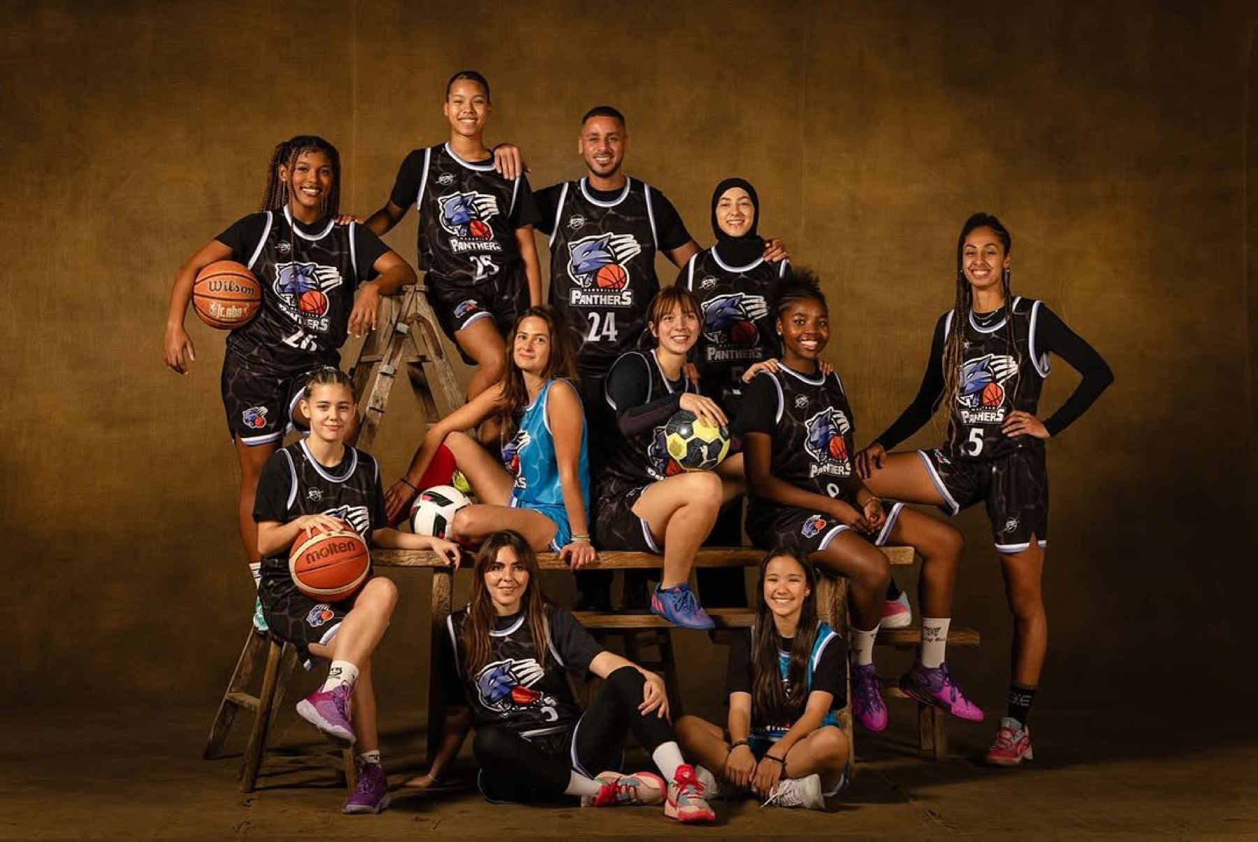 Équipe en full sublimation noire